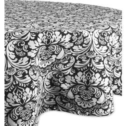 Design Imports DIIÂ® 70" Round Tablecloth Black