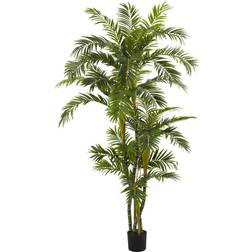 Nearly Natural 6ft Curvy Parlor Palm Artificial Plant