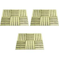 vidaXL 18 pcs Decking Tiles 50x50 cm Wood Green