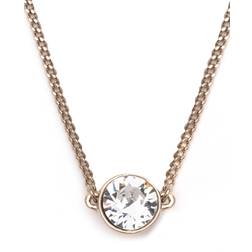 Givenchy Crystal Pendant Necklace - Gold/Transparent