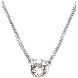 Givenchy Crystal Pendant Necklace - Silver/Transparent