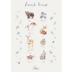 Cam Cam Copenhagen Forest Friends FSC Mix Poster One