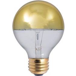 Bulbrite 60-Watt G25 E26 Incandescent Light Bulb Medium Base Half Gold 2700K (6-Pack)