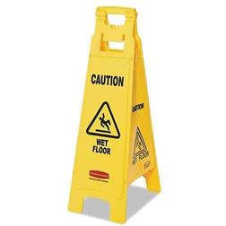 Rubbermaid Commercial Caution Wet Floor Sign, 4-sided, 12 X