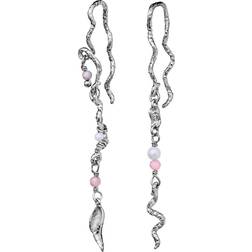 Maanesten Elisa Earrings - Silver/Opal/Aquamarine/Pearl