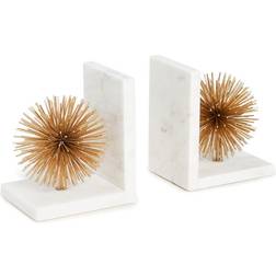 Two's Company Gold Starburst Book Ends, Set 2 Figurine