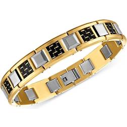 Esquire Woven Link Bracelet - Gold/Silver/Black