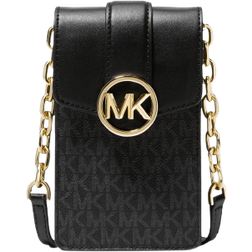 Michael Kors Carmen Small Logo Smartphone Crossbody Bag - Black