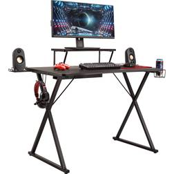 Seville Classics Airlift 41.7 eSports Gaming Desk Black