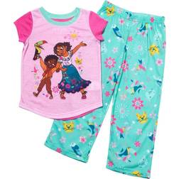 Disney Encanto Girls' Pajama, Piece Sleepwear Set, Pink