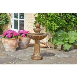 Freemans Solar Powered Garden Water Fountain Water Feature Stone