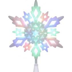 Kurt Adler 10-inch Multi-Colored Glitter Snowflake Christmas Tree Ornament