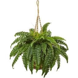 Nearly Natural 33" Boston Fern Basket