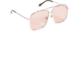 Stella McCartney Falabella Aviator Sunglasses, 61mm