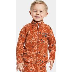 Didriksons Kids Bird Print Clay Monte Kids Fleece Jacket Fleeces and midlayers