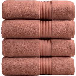 Great Bay Home Quick Dry Bath Towel Red (132.1x76.2)