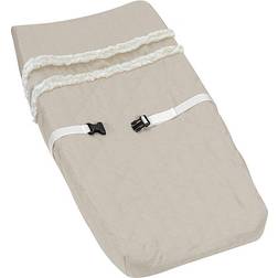 Sweet Jojo Designs Boho Fringe Linen Changing Pad Cover