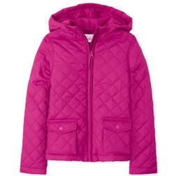 The Children's Place Girl's Uniform Quilted Puffer Jacket