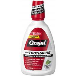 Orajel Analgesic & Astringent Rinse for Toothache Soothing Mint