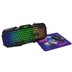 Krom Keyboard with Gaming Mouse HOTWHEELS