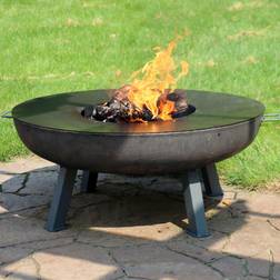 Sunnydaze Decor 40 in. Wood Burning Fire Pit with Cooking