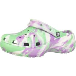 Crocs Classic Platform Marbled Clog - Pistachio Multi