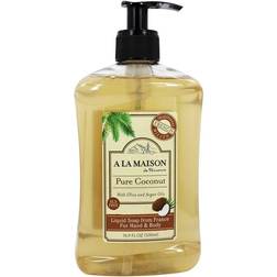 A la Maison de Provence Liquid Soap for Hand & Body Pure Coconut 16.9fl oz