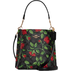 Coach Mollie Bucket Bag - IM/Graphite/Red Multi