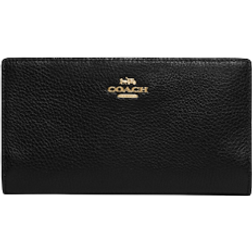 Coach Slim Zip Wallet - Gold/Black