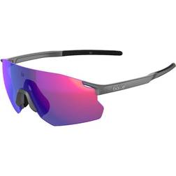 Bollé Icarus Polarized Sunglasses, Titanium Matte/Volt+ Ultraviolet