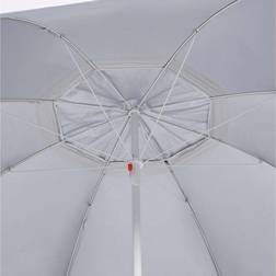 vidaXL Beach Umbrella with Side Walls Sand