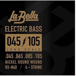 La Bella RX-N4D Bass Rx Nickel-Plated, 45-105