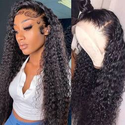 Wppikk 13x4 Lace Front Wigs 22 inch Natural Black