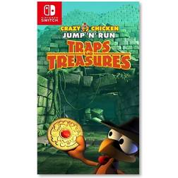 Crazy Chicken Jump 'n' Run Traps Treasures (Switch)