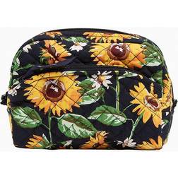 Vera Bradley Medium Cosmetic Bag in Sunflowers Floral