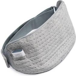 Pure Enrichment Relief Cordless Lumbar And Abdominal Heating Wrap, Mist Gray