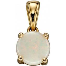 Elements October Opal Pendant - Gold/Pink