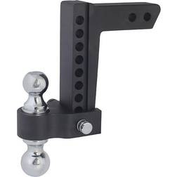 Trailer Valet Blackout Series Adjustable Drop Hitch, 2 in. and 2-5/16 in. Ball, 0-8 in. Drop, BSDH0032