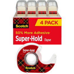 Scotch Super-Hold Tape, 4 Rolls, More