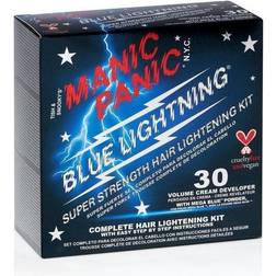 Manic Panic Blue Lightning Hair Bleach Kit 30 Volume with Mega Blue Powder