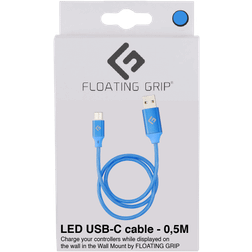 Floating Grip 0,5M LED USB-C Cable (Blue)