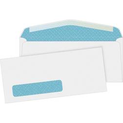 Business Source No. 10 Tinted Diagonal Seam Window Envelopes 500-pack