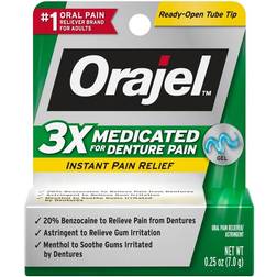 Orajel 3X Medicated For Denture Pain Gel Mint