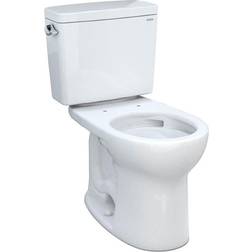 Toto Drake 1.6 GPF Round Bowl Toilet, 17-3/16"W x 26-3/8"D x 30-1/8"H, Colonial White