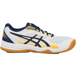 Asics träningssko för inomhusbruk upcourt vit/metallic