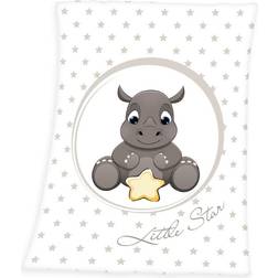 Herding Cute Rhino Fleece Blanket