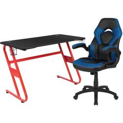 Flash Furniture BLN-X10RSG1030-BL-GG Red Gaming Desk and Chair