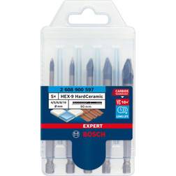 Bosch 2608900597 5 Piece Hex-9 Hard Tile/Ceramic Bit Set 90mm