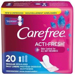 Carefree Acti-Fresh Body Shape Regular Pantiliners To Go Unscented 10-pack