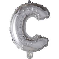 Fiesta Letter Balloons C 100cm Silver